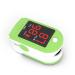 Pulox PO-100 pulse oximeter with LED display including hard case batteries protective cover nylon bag and carrying strap Green