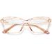 Buy FEISEDY Crystal Cat Eye Reading Glasses - Blue Light Blocking Anti Eyestrain Stylish B2596 Champagne 1.75x - International Shipping Available - Buy Online on GoSupps.com