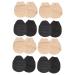 FRCOLOR 8 Pairs Forefoot Socks High Heel Boots for Women High Heel Socks for Women Womens Socks Forefoot Cushions Low Cut Socks High Heel Sandals for Women Summer Cotton Front Pad