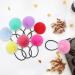 Pom Pom Hair Ties Set - 16pcs Fluffy Elastic Pom Pom Ponytail Holders for Girls and Toddlers in 8 Colors - 2 inches - Buy Online on GoSupps.com