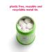 Kids Watermelon Eco-Friendly Travel Toothpaste Tablets - Natural Watermelon Flavor | Fluoride-Free, Vegan, TSA Compliant, Plastic-Free - 60 Tablets - Buy Online on GoSupps.com
