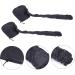 AUTSUPPL 2pcs Dry Hair Cap Hair Caps Conditioning Cap Delicate Hats Practical Hats Black 190t - Buy Online on GoSupps.com