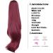 PORSMEER Wine Red Drawstring Ponytail Extension 26 Inch - Synthetic Hairpiece for Women & Girls - Buy Online on GoSupps.com