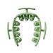 Foam massager maxant 360 3D muscle roller massage roller massage roller leg massage device oven tube device for relieving sore muscles stiffness (green)