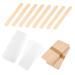Bandes de Cire Non Tiss es 100 Pcs et B tonnets Applicateurs en Bois 100 Pcs Kit pilation Corps Visage Bandes Cire pour pilation Intime Jambes Dos Utilisation Familiale