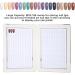 Nail Color Chart Card 160 Colors Slots Acrylic Nail Polish Display Book with Back Adhesive Nail Gel Polishing Practice Manicure Design Showing Shelf(Blue) - Buy Online on GoSupps.com