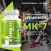 NutriZing K2 Vitamin Supplement MK-7-600mcg High Strength - 90 Vegan Capsules (3 Month Supply) | Bone & Arterial Health Support - Buy Online on GoSupps.com