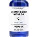 Vitamin Boost Night Facial Serum - Vitamin A  C and E for Anti-Aging  Wrinkle & Fine Line Reduction  Brightening  Damage Repairing Solution - 2 Fl Oz