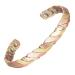 Trendy copper magnetic bracelet for women and men twisted copper bangles gift for mother or father adjustable bangle