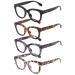 Reading Glasses for Women Men Square Oval Readers with Spring Hinge Thick Frame Style Mixed Colors-c1 1.5 x