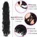 Soft Faux Locs Super Long Goddess Crochet Hair 36 Inch (Pack of 6) - Natural Braid Curly Wave Braiding Hair - 1B Color - Pre Looped - 6 Packs - Buy Online on GoSupps.com