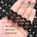 Passion Twist Hair 24 Inch 6 Packs Water Wave Crochet Hair - Natural Black Synthetic Extensions for Bohemian Braiding (1B#) Pack of 6 - Buy Online on GoSupps.com