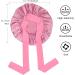 WUBAYI 2PCS Satin Bonnet Silk Bonnet Hair Wrap for Sleeping Hair Bonnet for Bath Tie Band for Women Long Curly Braid Hair Pink Blue - Buy Online on GoSupps.com