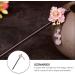 minkissy Imitation Flower Glass Hairpin Chinese Hair Chopsticks Vintage Hair Stick Asian Hair Sticks Hair Accessories Vintage Hair Clips Woman Wooden Pink Tang Suit Decorations - Buy Online on GoSupps.com