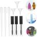 Gogogmee 9 Set Empty Mascara Bottle Eyelash Growth Oil Bottle Lip Cream Bottle Empty Funnel Abs Transparent - Buy Online on GoSupps.com