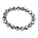 Natural Terahertz wave healing bracelet 6 mm round pearls reduces anxiety DIY fashion accessories easy to wear portable size suitable for men and women