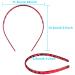 Duufin 30-Piece Colorful Plastic Headbands for Girls and Women - Thin Plain Headbands with Teeth - 0.8cm Width - Multicolored - Buy Online on GoSupps.com