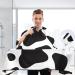 Waterproof Barber Cape - Cow & Cheetah Haircut Bib for Men & Women | Unisex Hair Cutting Cape | Perfect for Professional & Home Use - Buy Online on GoSupps.com