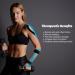 AnjoCare Kinesiology Tape for Muscle & Joint Recovery | Black+Blue Precut Tape for Knee, Ankle & Shoulder | Elastic Therapeutic Sports Tape - Buy Online on GoSupps.com