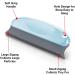 Ultimate Animal Hair Remover Brush | Dog & Cat Hair Removal for Carpet Furniture and Car | Rubber Pet Hair Brush in Red Light Blue & Dark Blue - Buy Online on GoSupps.com