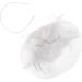 Jintn Ladies Spring Fascinator Hat with Hair Clip - Elegant Party Headwear & Wedding Accessories - White Mesh Flower Headband - Buy Online on GoSupps.com