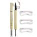 Eyebrow Pencil - Waterproof Eyebrow Pencil with Gel Smudge-Proof Beauty Accessories Makeup for Women Girls Men Professional Sports Fitness Studio Photo