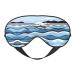 Waves Lapping at The Rocks Eye mask Soft Elastic and Adjustable Nighttime Comfort Sleeping mask Suitable for Both Men and Women Black
