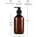 Yebeauty 10oz Pump Bottles Dispenser 2-Pack - Refillable Plastic Containers for Lotion, Soap, Shampoo - Brown 300ml - Multipurpose Cosmetic, Kitchen, Bathroom - Buy Online on GoSupps.com