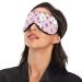 Haskirky Light Blocking Eye Mask | Breathable & Adjustable for Men and Women | Perfect for Travel, Yoga, Meditation | Deep Sleep Goodies | Pink Wave Dot Rab - Buy Online on GoSupps.com