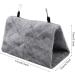 Winter Warm Plush Bird Hammock Triangle Bird Nest House Hanging Bed for Parrots Parakeets Cockatiels Budgies & Lovebirds (S-Grey) S Grey - Buy Online on GoSupps.com