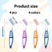 TYVOM 4PCS Denture Brush Set - Dual Head Premium Hygiene Toothbrushes for Cleaning Retainers and False Teeth - Buy Online on GoSupps.com