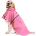 ICSOSO Waterproof Dog Rain Jacket - Light & Reflective Hooded Raincoat for Small Dogs (Pink XS) - Perfect for International Shipping - Buy Online on GoSupps.com