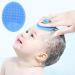 Baby Hair Brush and Comb Set for Newborns & Toddlers - Soft Goat Bristles - Ideal for Cradle Cap - Blue - Buy Online on GoSupps.com