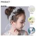 Campsis White Pearl Rhinestone Flower Headband - Bridal Prom Hair Accessory for Girls & Women - Buy Online on GoSupps.com