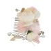 FRCOLOR Engagement Party Headband Side Hair Comb Bridal Floral Hair Comb Wedding Bridal Comb Rose Hair Comb Bridal Pearl Hair Comb Happy New Year Headband Wedding Tiara Miss Shell Decorate medium Pink