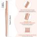 Findigit Eyebrow Razor & Dermaplaning Tool with 6 Refill Blades - Gold Facial Razor for Women & Peach Foot Removal - Ideal for Hair Removal & Peeling - Buy Online on GoSupps.com