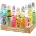 Hatakosen Japanese Ramune Soda Fruity Assorted 8 Different Flavour 200ml (8 Bottles) by CNMART