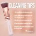 Rose Kabuki Flat Top Foundation Brush - Ideal for Blending Liquid, Cream, or Powder Makeup - Premium Quality Synthetic Bristles - Buy Online on GoSupps.com