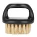 Beard brush for men hairbrush for men 3 styles bristles beard care beard care beard care for men (Black Handle & White Hair)