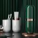 Digjobk Portable Toothbrush Cup & Organizer - Travel Case for Toothbrush & Toothpaste - Green - Buy Online on GoSupps.com