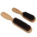 2pcs Beard Brush Set - Wooden Handle Skin-Friendly Barber Tool for Easy Beard Care & Cleaning - Buy Online on GoSupps.com
