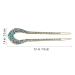 Frcolor Vintage Hair Stick - Crystal Rhinestone Double Prong Hairpin for Elegant Chignons (Blue) | International Shipping Available - Buy Online on GoSupps.com
