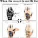 Xmasir 6 Sheets India Henna Tattoo Stencil Kit for Women Girl Hand Art Painting Temporary Tattoo Sticker Glitter Templates 7.87'' x 4'' - Buy Online on GoSupps.com