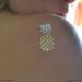 Pineapple Set: 10 Assorted Premium Metallic Gold & Silver Waterproof Temporary Tattoos - Ideal for Beach Parties & Favors - Buy Online on GoSupps.com
