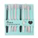 Macaron toothbrushes for adults family packing soft bristles with protective cover foster tool toothbrush sets for adults children travel 10 pieces