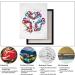 Davud Farmhouse Bedroom Wall Decor - Insulin Structure Watercolor Print - Endocrinology Diabetes Art - Office Science Gift - Endocrinologist Wall Art - 12 x 16 - Ready to Hang - Red - Buy Online on GoSupps.com