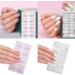 Ruarby French Tip Press on Nails Medium Almond False Nails Tips Detachable Full Cover Stick on Nails Glossy Nude False Nails - Buy Online on GoSupps.com