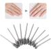 Naroote Nail Polishing Head Set - 10pcs Tungsten Steel Grinder for Manicure & Nail Drill Tool | International Shipping - Buy Online on GoSupps.com
