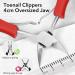 Nail Clippers Ingrown Toenail Correction Nippers Cuticle Cutters Cut Pedicure Manicure Hand Foot Care Tool Trimmer(Rosso) Talla nica Rosso - Buy Online on GoSupps.com