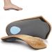 Orthetic insoles of 3/4 length half plantar fasciitis support with midfoot pads foot shoe inserts for women and men high foot vaults for flat foot 37/38 S |37/38 EU